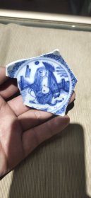 明代青花人物——刘海戏金蟾——底款宣德年制