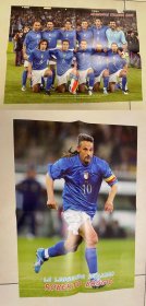 足球海报-2004年意大利国家队 巴乔国家队最后一场