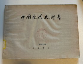 中国近代史历表（馆藏章借书袋藏书印均有）
1977一版二印