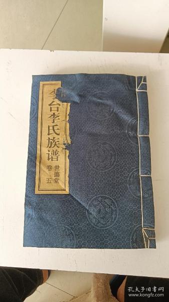 罕见竖版大16开《李台山李氏族谱》卷五，低价出售。