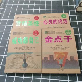 成功人生励志经典：心灵的鸡汤，金点子，成功靠自己，营销圣经（4本合售）