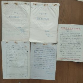 《八一章平一号，董东遗址调查报告》内有图纸10页文字图纯十《八一章埠二号，李开先墓调查报告》5页十兴国寺(章埠一号)|页，1981年5月(手稿)刘桂生