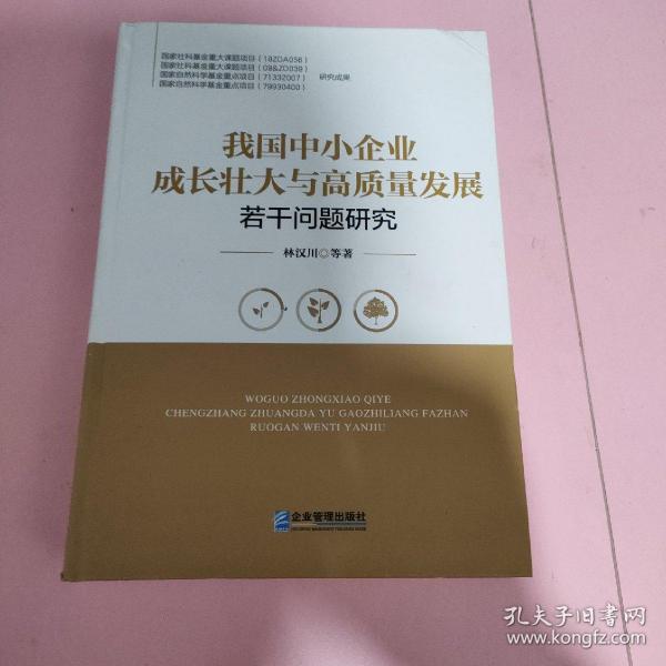 我国中小企业成长壮大与高质量发展若干问题研究