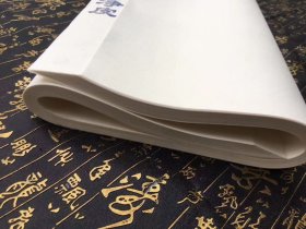 存放了将近五年的纸，四尺四开(68*34cm)宣纸，纸性生宣