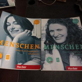 Menschen B1/1+B1/2：Deutsch als Fremdsprache / Kursbuch mit DVD-ROM，2册合售（附有光盘）——h9