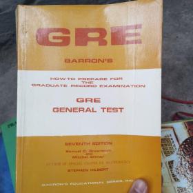 GRE BARRON'S HOW TO PREPARE FOR THE GRADUATE RECORD EXAMINATION