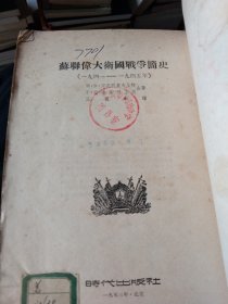 苏联伟大卫国战争简史（一九四一一一九四五年）