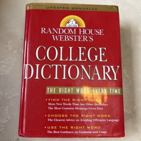 英文原版 进口原版非影印RANDOM HOUSE WEBSTER'S COLLEGE DICTIONARY 兰登书屋韦氏大学英语词典 有插图