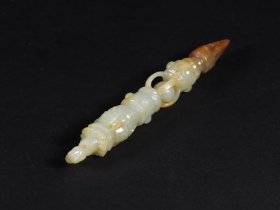 清代和田玉金刚杵