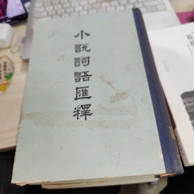 小说词语汇释 精装