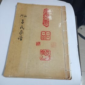 16开手抄本:江门吕氏家谱 写有53面
