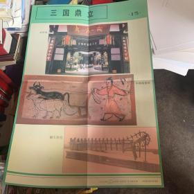 中国历史第一册地图教学挂图 三国鼎立