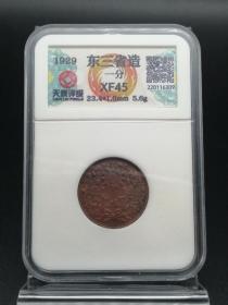 一物一图东三省造一分老铜钱古币收藏艺术品货号F2
