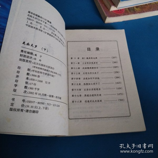 云中子武侠小说江湖娱情系列：花痴太岁（下）（一版一印，仅印3000册）
