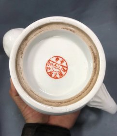 汪小亭款山水老茶壶
