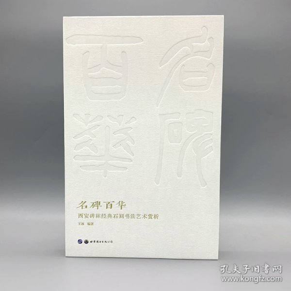 名碑百华 西安碑林经典石刻书法艺术赏析 王冰编著