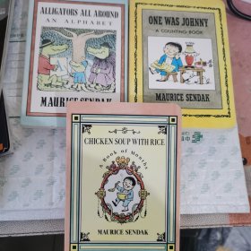 Alligators All Around Board Book [Board book]+One Was Johnny Board Book [Board book]+Chicken Soup with Rice【3本合售】