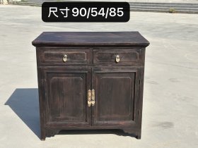 老榆木柜桌，尺寸如图，保浆厚重，结实牢固，入手可用