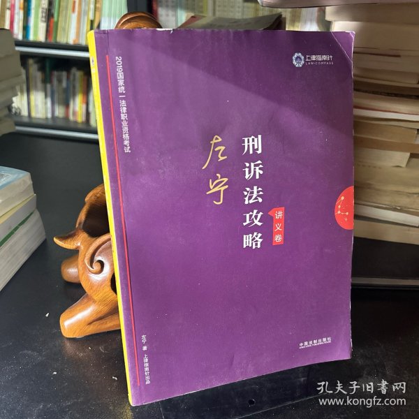 司法考试2019 上律指南针 2019国家统一法律职业资格考试：左宁刑诉法攻略·讲义卷