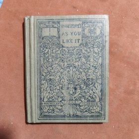 英文版《莎士比亚的如你所愿》1911年，伦敦麦克米伦公司出版，九品