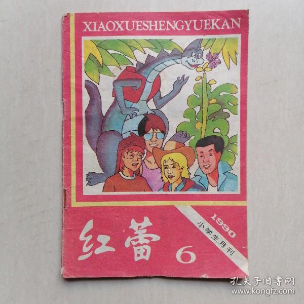 《红蕾》小学生月刊 1990年第6期——【内容：恺悌绘画《冷冻人》、王文绘画《魔石子》连环画】