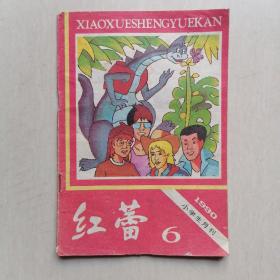 《红蕾》小学生月刊 1990年第6期——【内容：恺悌绘画《冷冻人》、王文绘画《魔石子》连环画】