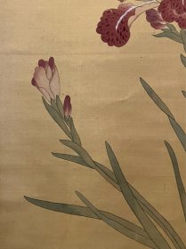 古筆花鸟图，创汇时期60-80年代，