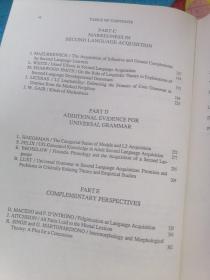 语言学理论 第二语言习得（英文版）书外壳有破损。书口略有污渍。各别几页有勾线。