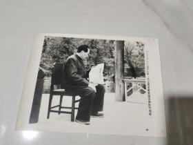 新闻展览老照片：1949年 毛主席看解放南京的胜利捷报