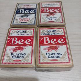 美国原版 蜜蜂牌扑克牌（4盒合售）