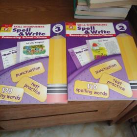 Skill Sharpeners Spell & Write, Grade 2+3  【英文版，2本】