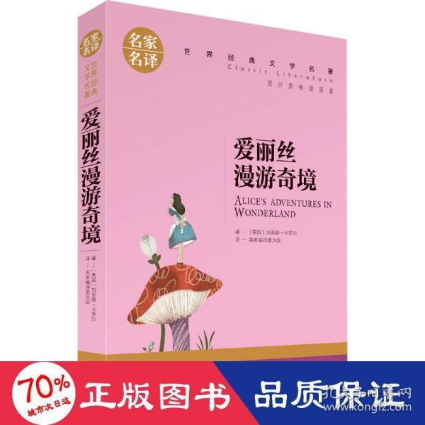 爱丽丝漫游奇境 中小学生课外阅读书籍世界经典文学名著青少年儿童文学读物故事书名家名译原汁原味读原著