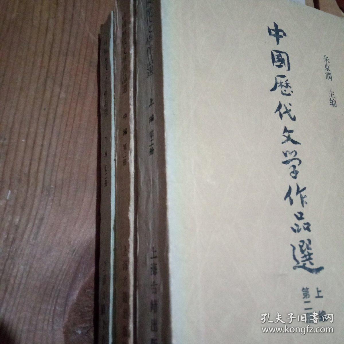中国历代文学作品第二册(上中下)