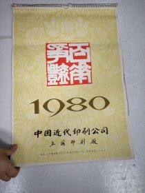 1980年挂历.百花争艳.华三川绘画 古代仕女美女 1-12月 共13张全