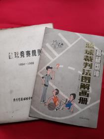 最新国际篮球裁判法图解画册、篮球竞赛规则1984～1988