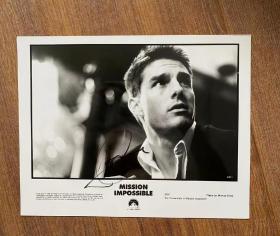 汤姆克鲁斯签名照，碟中谍。Beckett证书