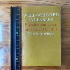 Elizabethan verse and classical metres 英文原版