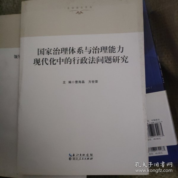 国家治理体系与治理能力现代化中的行政法问题研究/法治湖北论丛