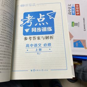 考点同步训练 高中语文 必修 上册 RJ 高一上 新教材人教版 2023版