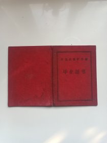 平顶山煤矿学校毕业证书【1960年】