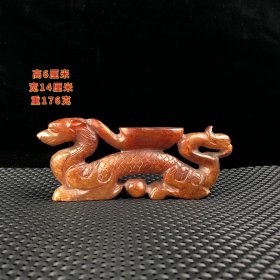 龙头凤尾摆件，器型规整，品相端正，做工精致，包浆浑厚，保存完好，喜欢的朋友联系