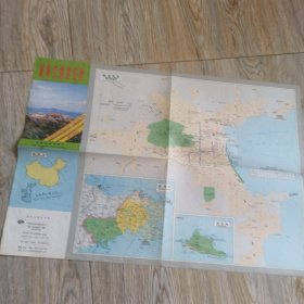 山东老地图威海交通游览图1991年