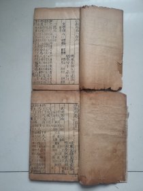 明刻明印，唐类函，存一百六到一百十五，两厚本，有一本缺一页，图上可见，尺寸26*16.6cm，品如图所示喜欢的联系