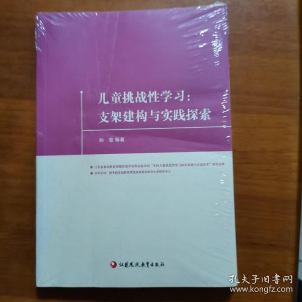 儿童挑战性学习：支架建构与实践探索（放11号位）（全新未拆封）