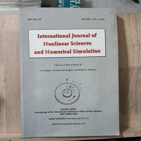 International journal of nonlinear sciences and numerical simulation 国际非线性与数值模拟