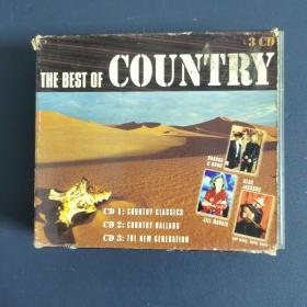 光盘CD: THE BEST OF COUNTRY（3碟裝）附外盒套 以实拍图购买