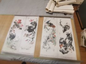 宣传画：花鸟条屏（2开4条）