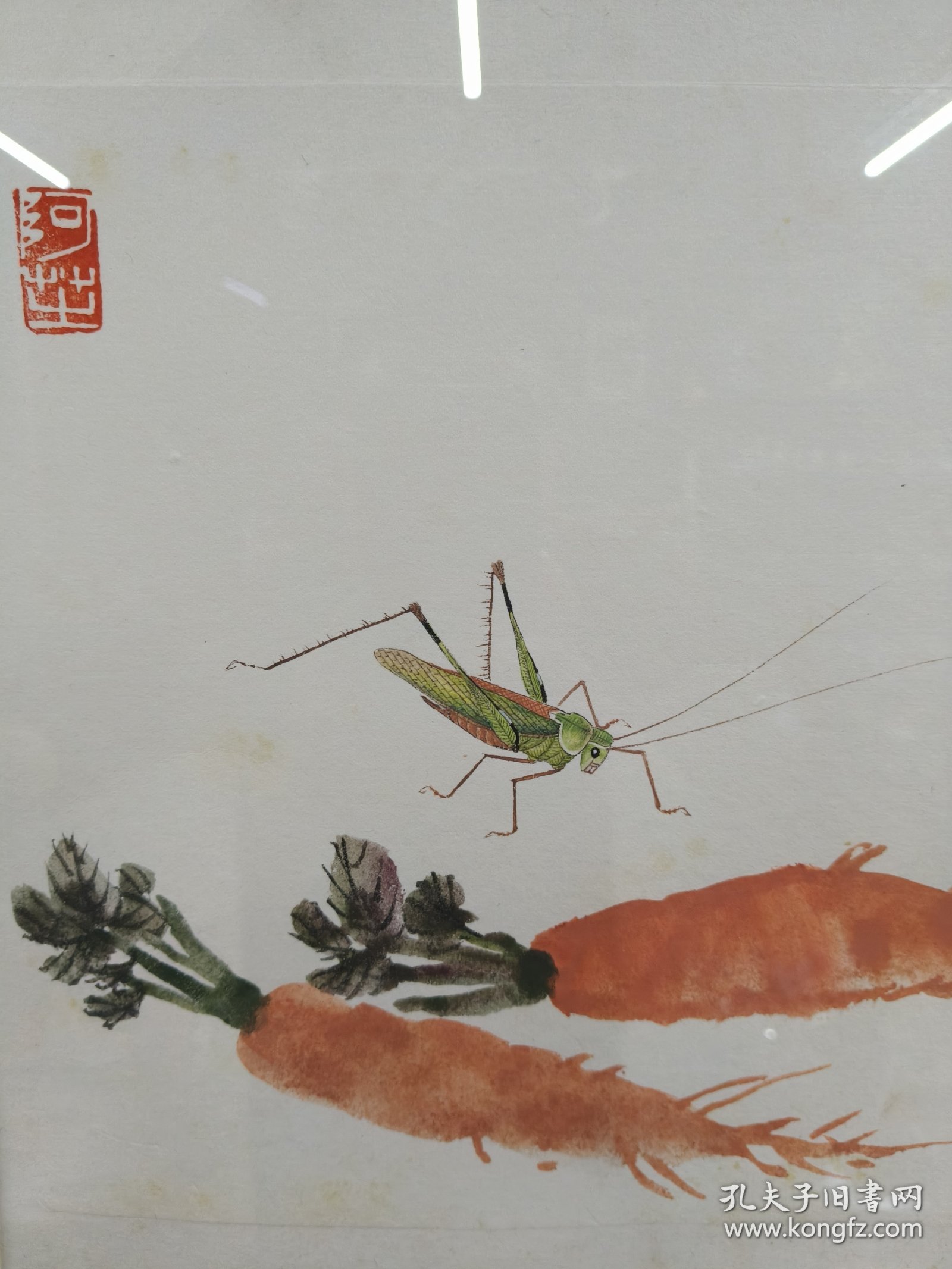 回流老画《鸟虫图》