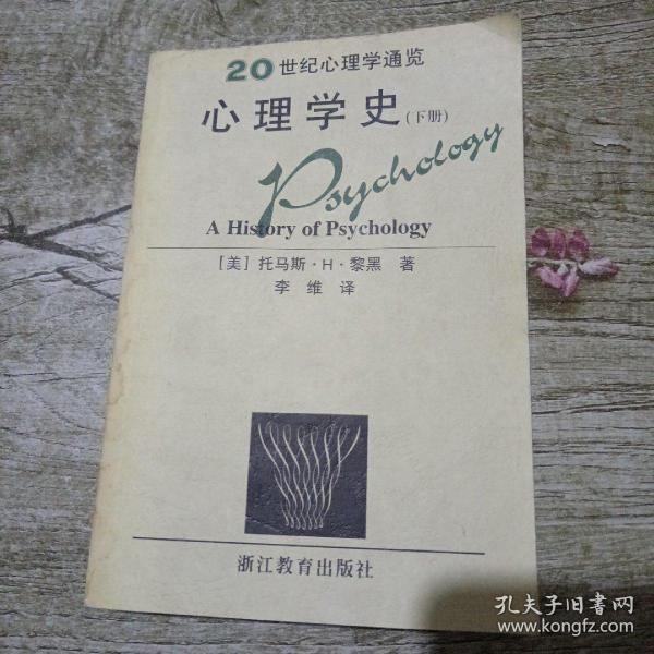 心理学史：20世纪心理通览（下册）