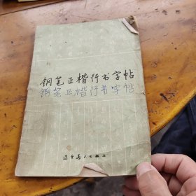 钢笔正楷行书字帖（书内有字迹书后有较多油迹